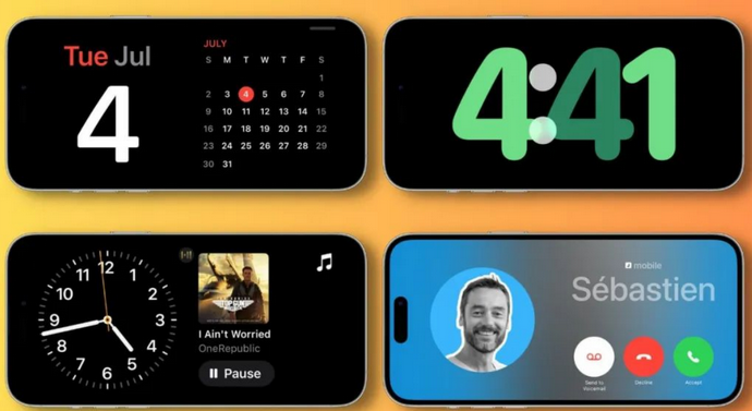 彭市镇苹果手机维修分享iOS17横屏充电待机显示有什么好处 